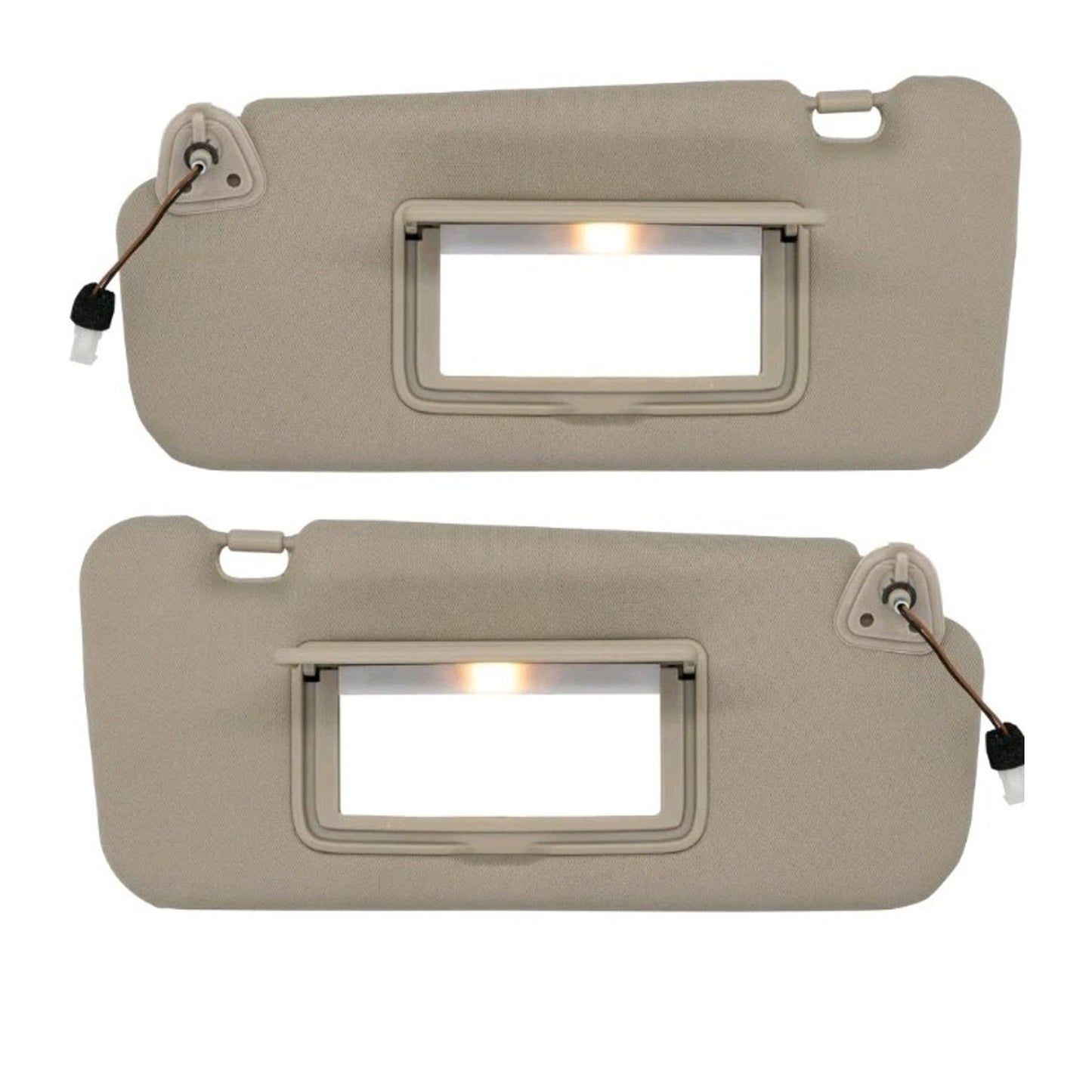 Beige Driver & Passenger Side Visor Compatible with Nissan Murano 2009-2014