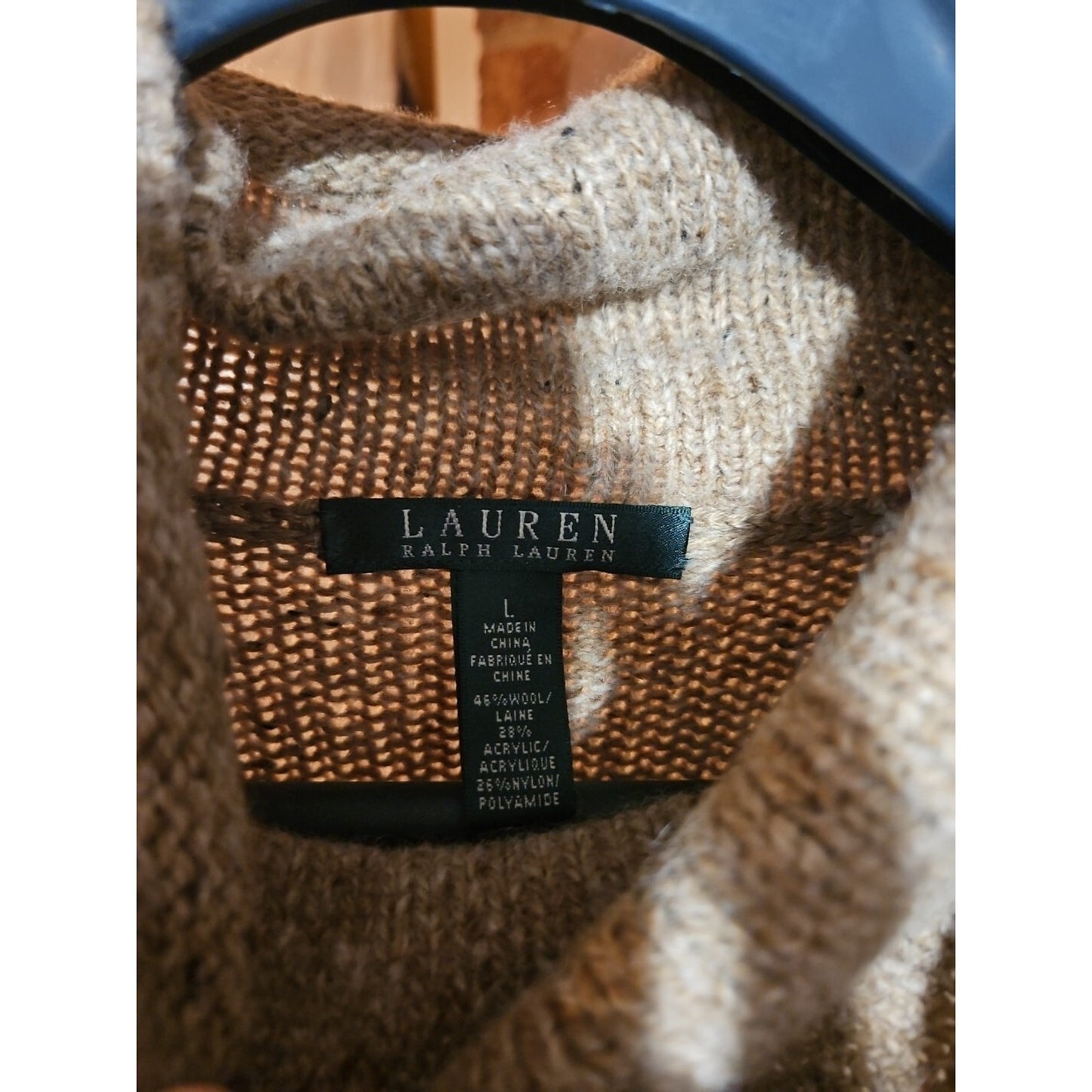 Womens Lg Vintage Ralph Lauren Sweater Dress