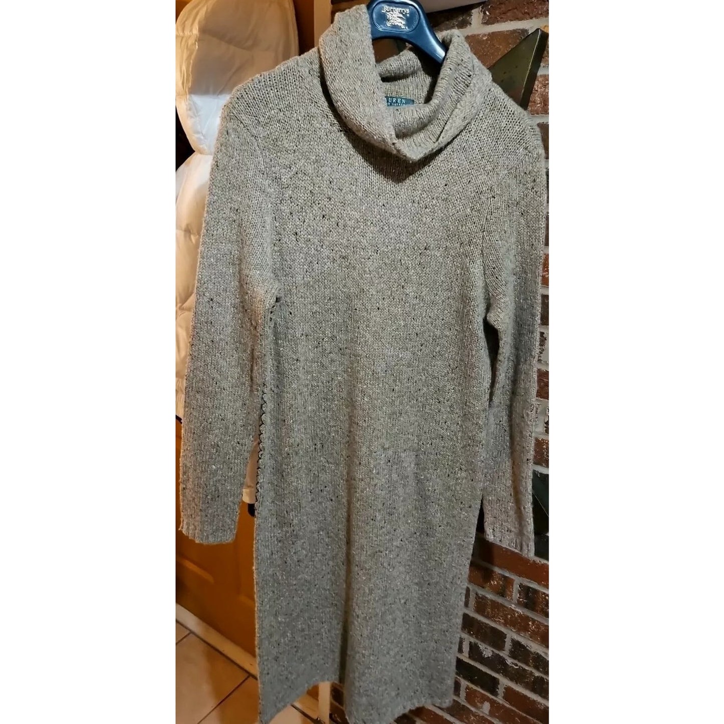 Womens Lg Vintage Ralph Lauren Sweater Dress