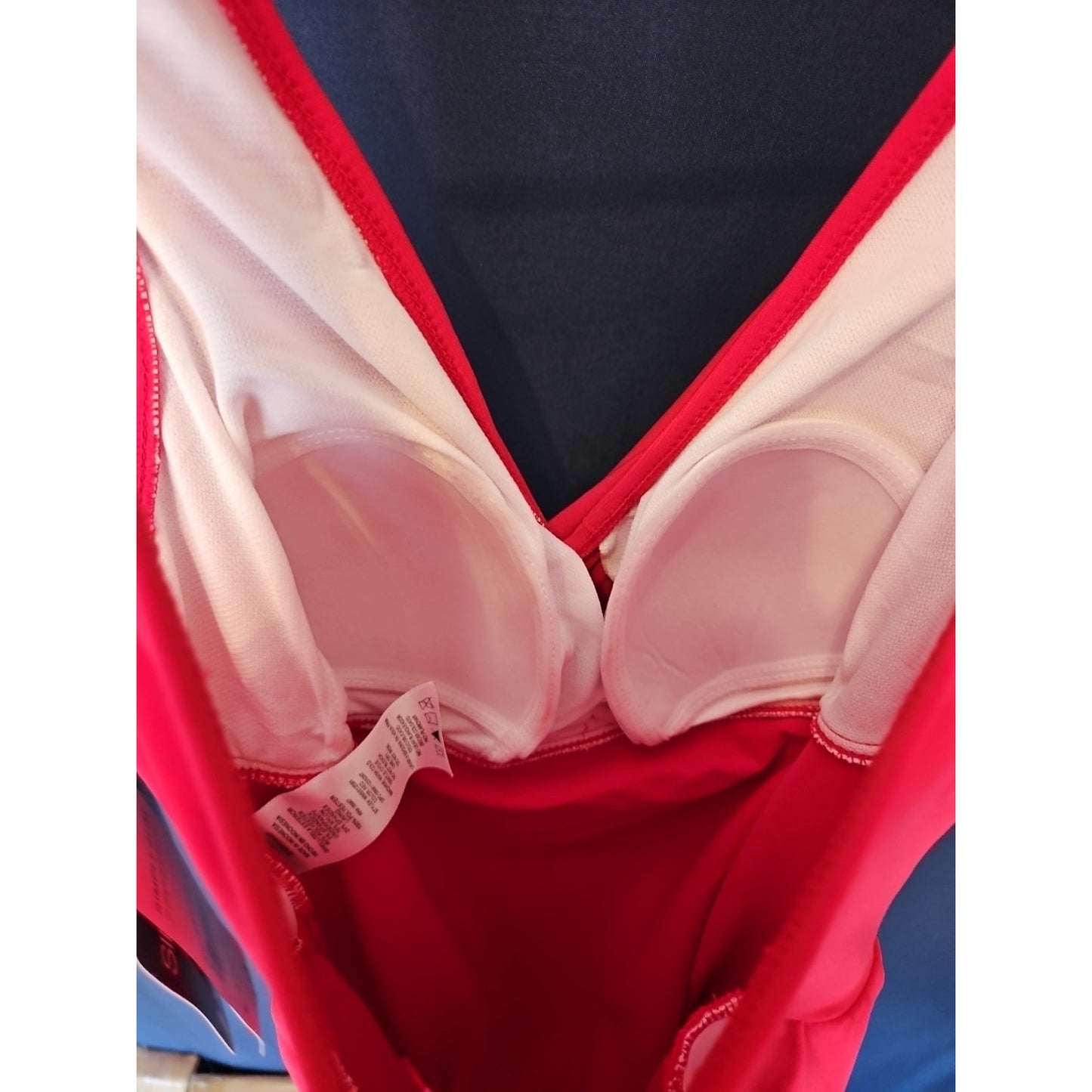 Womens Red One Piece Simply Slim Tummy Control SMALL NWT