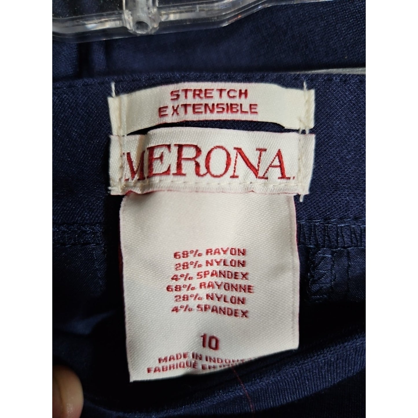 Merona Dress Pants Mid Rise Womens Size 10 Navy Blue