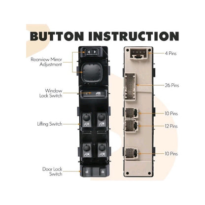 15883323 Driver Side Power Window Switch Assembly Chevrolet GMC Cadillac