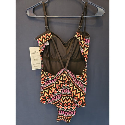 100 Degree One Piece  Bathing Suit Large Tribal Pattern