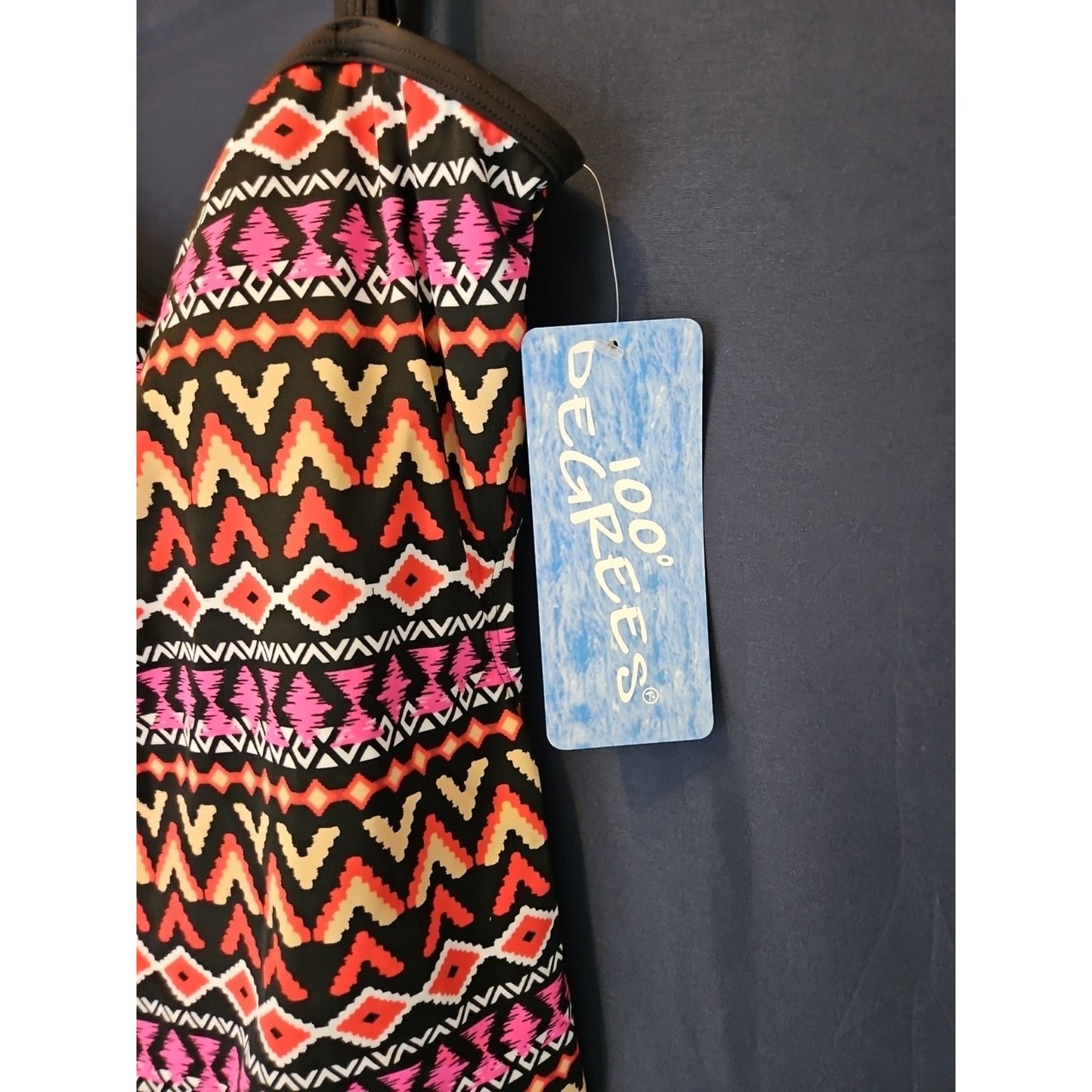 100 Degree One Piece  Bathing Suit Large Tribal Pattern