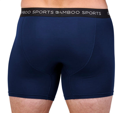 Men's 4" Inseam Bamboo Rayon Boxer Briefs - 4 Pack