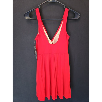 Womens Red One Piece Simply Slim Tummy Control SMALL NWT