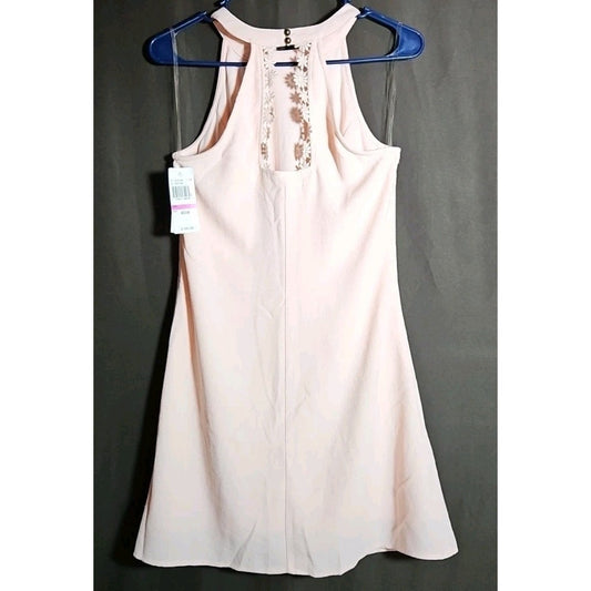 NWT Speechless Dusty Pink Sleeveless  Laced Collar  Mini Dress Size M
